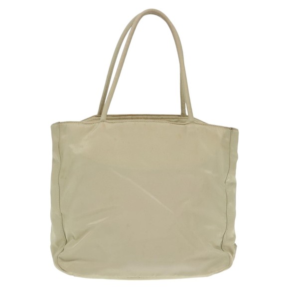 PRADA Hand Bag Nylon Beige Auth 99962 - Picture 2 of 16